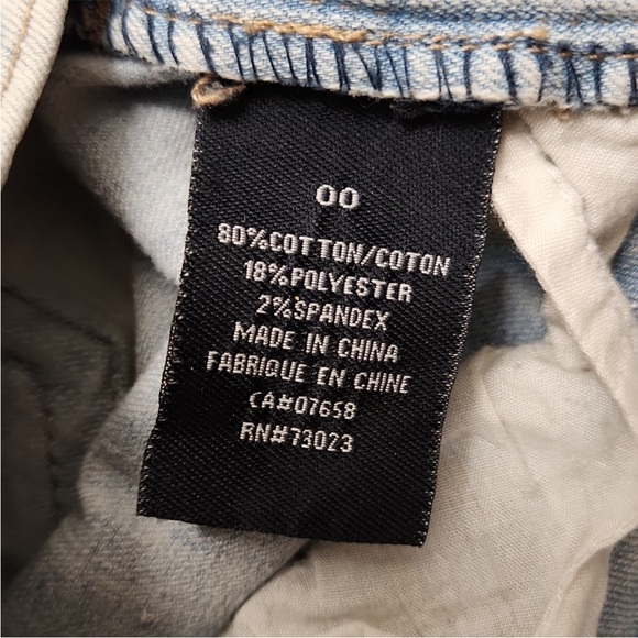 Rare Vintage BONGO extra short booty jean shorts size 00 - Picture 4 of 9